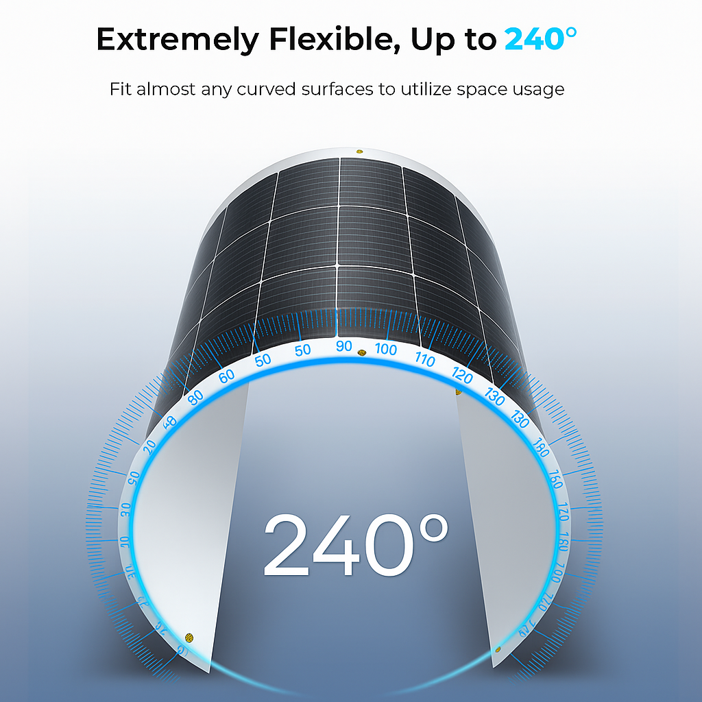 Panneau solaire ultra-mince Aurelios FlexWave 200 W
